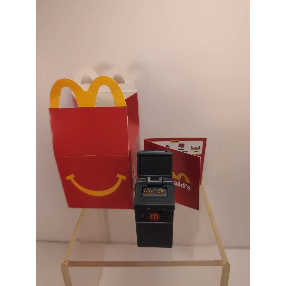 Lil McDonald's Happy Meal Toy #12 Burger Grill Two-sided Patties Realistic Mini